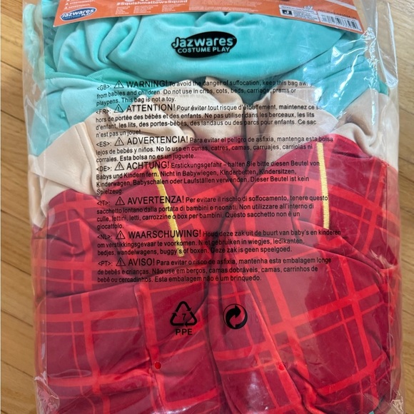 Squishmallows Winston Owl Kids Costume - Teal and Red - Picture 2 of 9